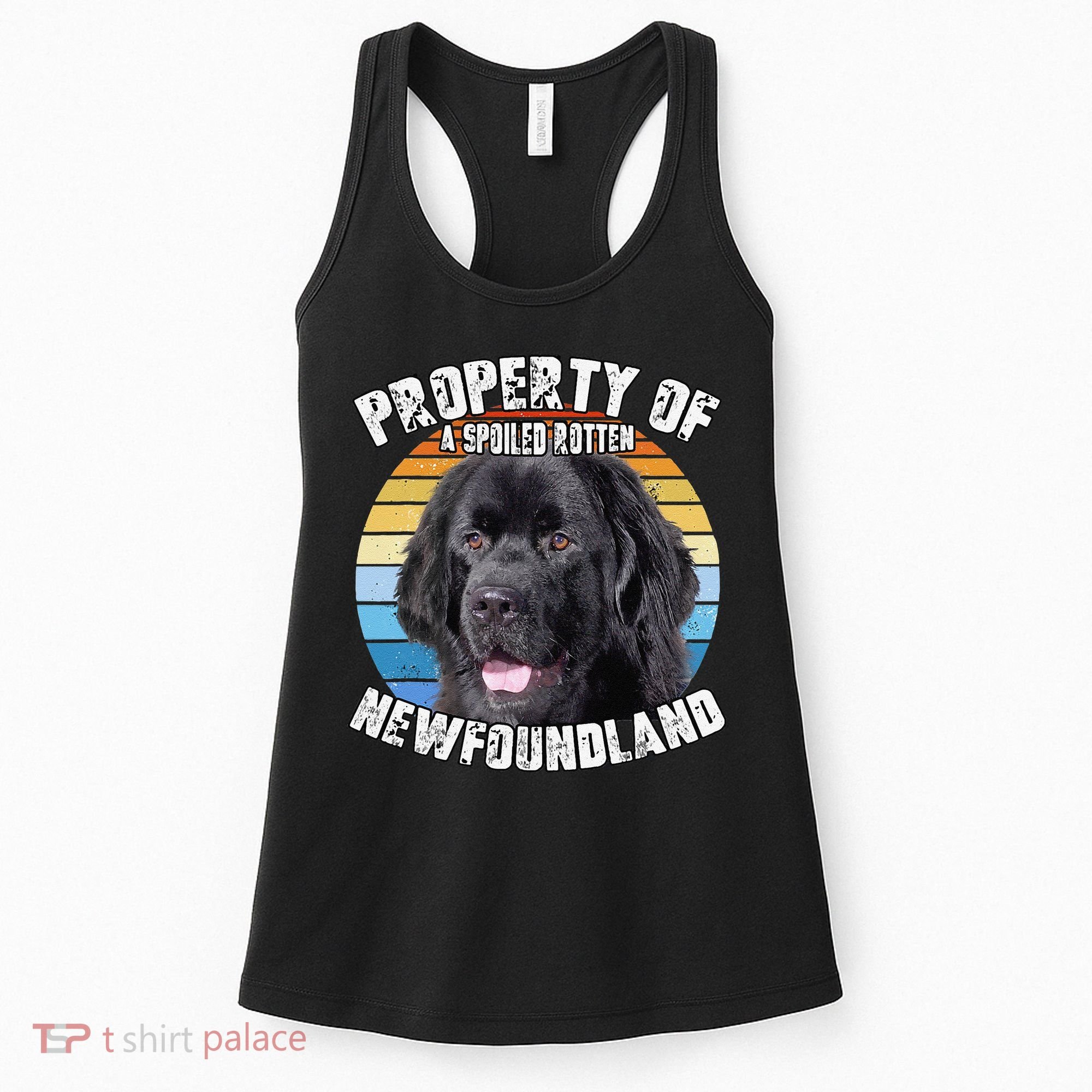 Newfoundland Dog Retro Property Of Cute Dog Women's Tank Top
