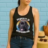 Newfoundland Dog Retro Property Of Cute Dog Women's Tank Top thumb 2