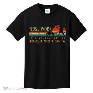 Nosework Dog Sport Training Nose Work Scent Work For Dogs Kids T-Shirt