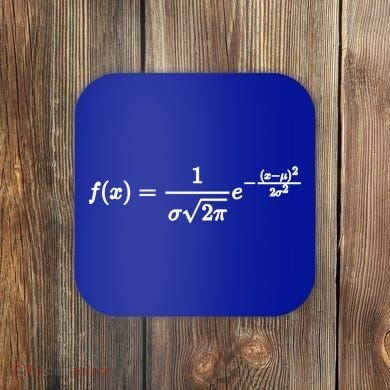 Normal Distribution Statistics Probablity Data Analyst Joke Meaningful Gift Coaster