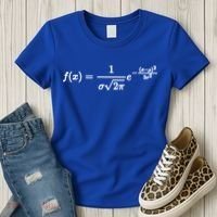 Normal Distribution Statistics Probablity Data Analyst Joke Meaningful Gift Women's T-Shirt thumb 3