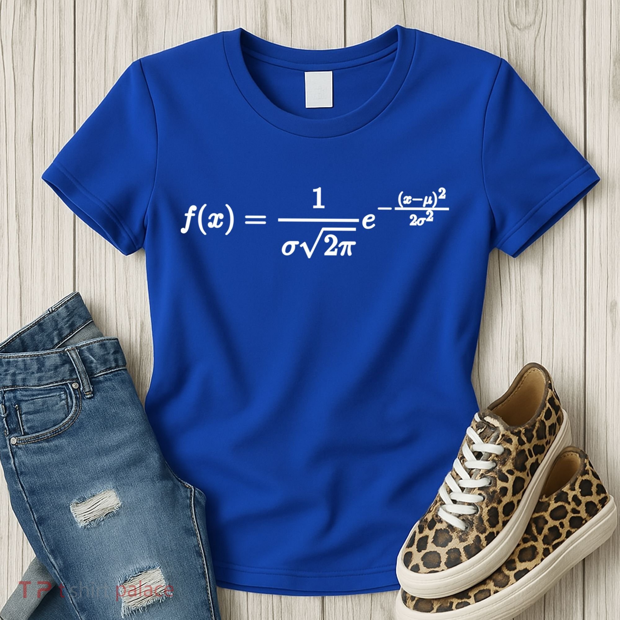 Normal Distribution Statistics Probablity Data Analyst Joke Meaningful Gift Women's T-Shirt