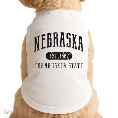 Nebraska Distressed Sports Design Doggie Tank