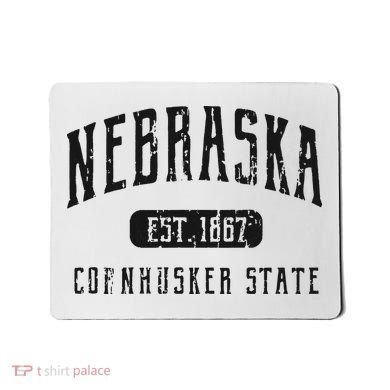 Nebraska Distressed Sports Design Mousepad