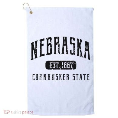 Nebraska Distressed Sports Design Golf Towel