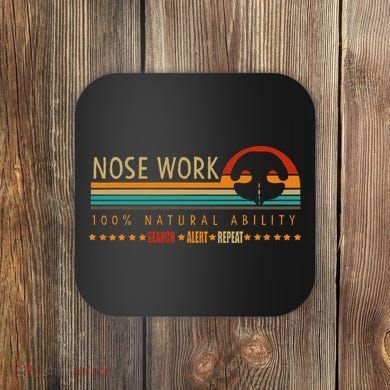 Nosework Dog Sport Training Nose Work Scent Work For Dogs Coaster