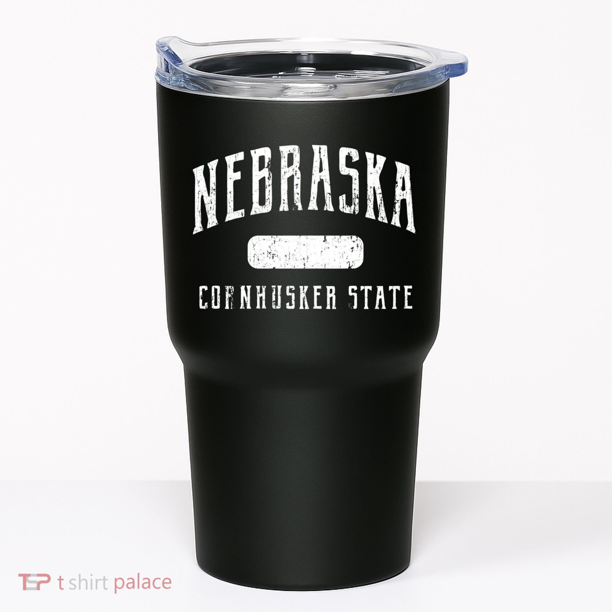 Nebraska Distressed Sports Tumbler