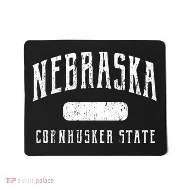 Nebraska Distressed Sports Mousepad