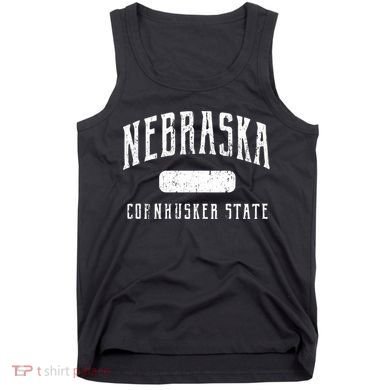 Nebraska Distressed Sports Tank Top