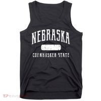 Nebraska Distressed Sports Tank Top thumb 0