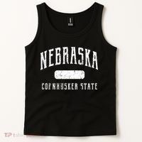 Nebraska Distressed Sports Tank Top thumb 2