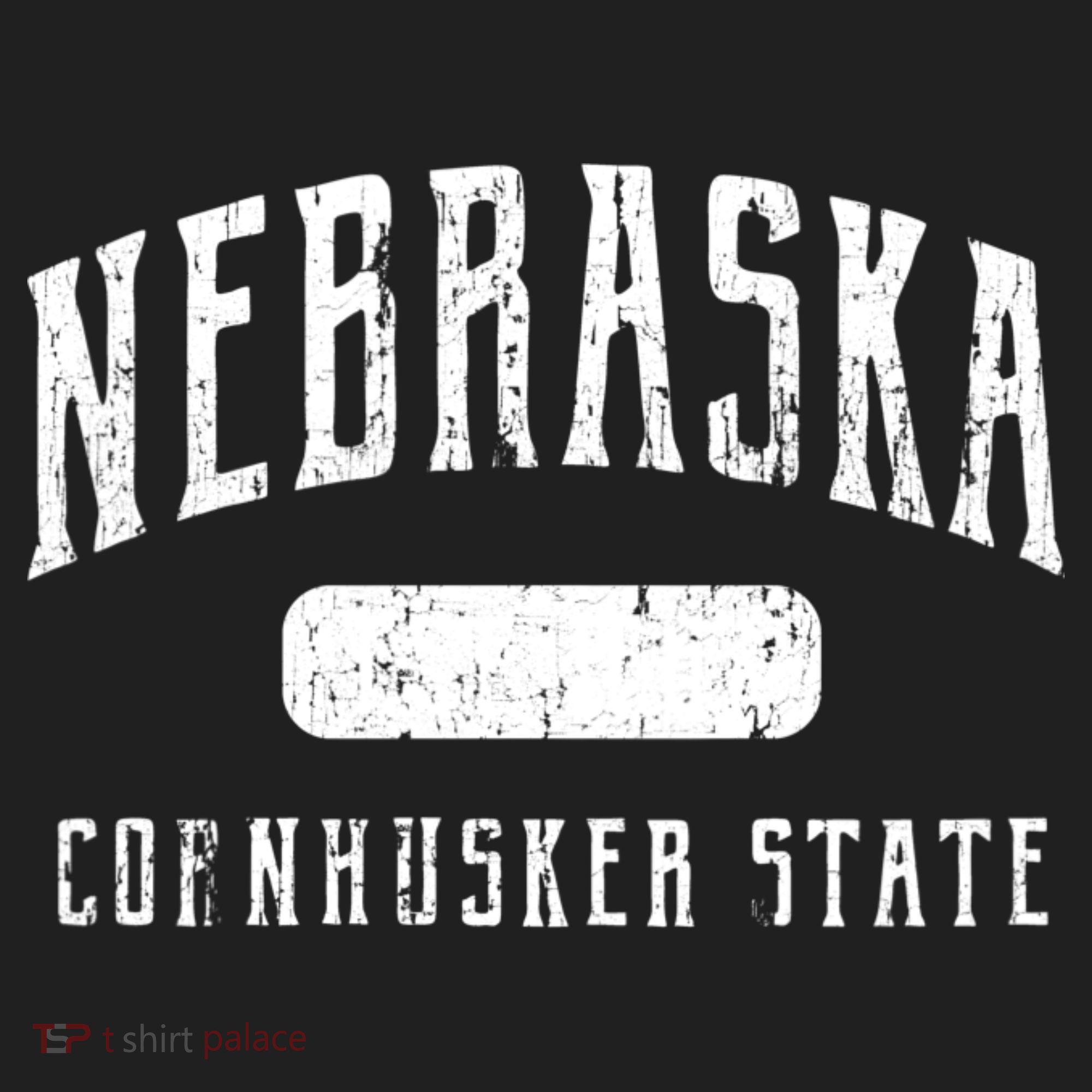 Nebraska Distressed Sports Golf Towel