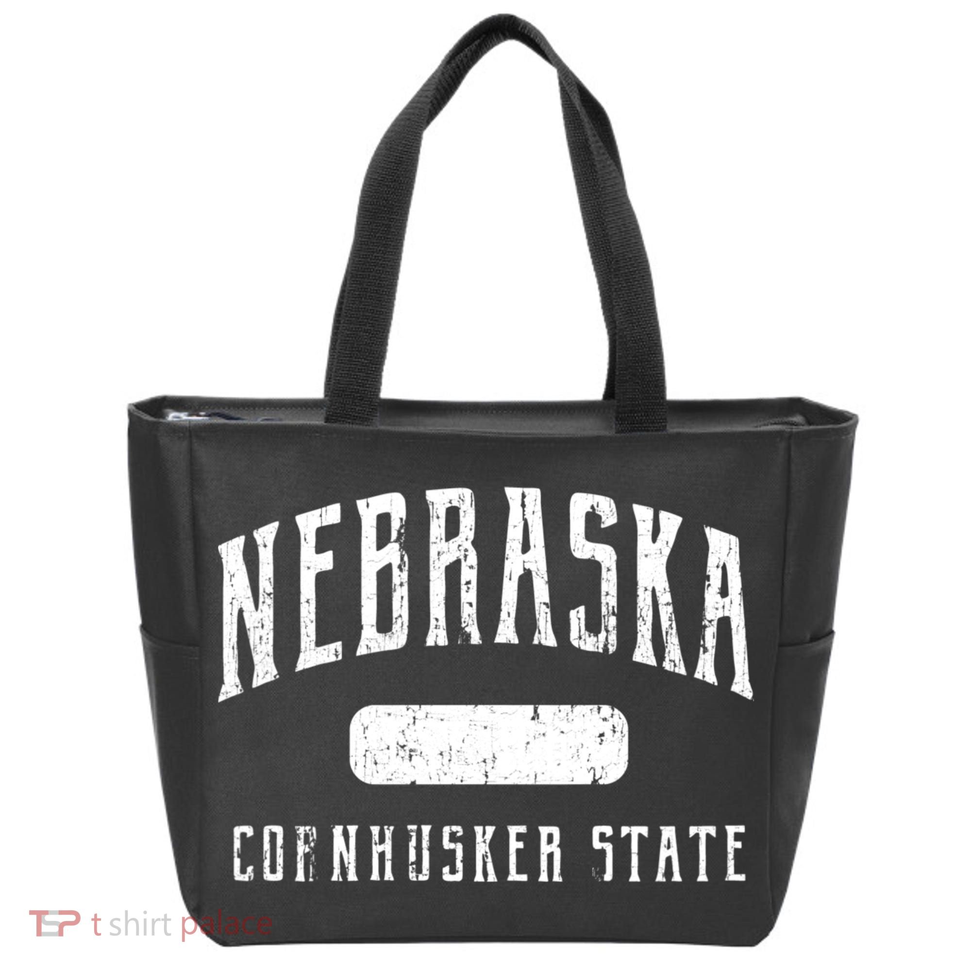 Nebraska Distressed Sports Tote Bag