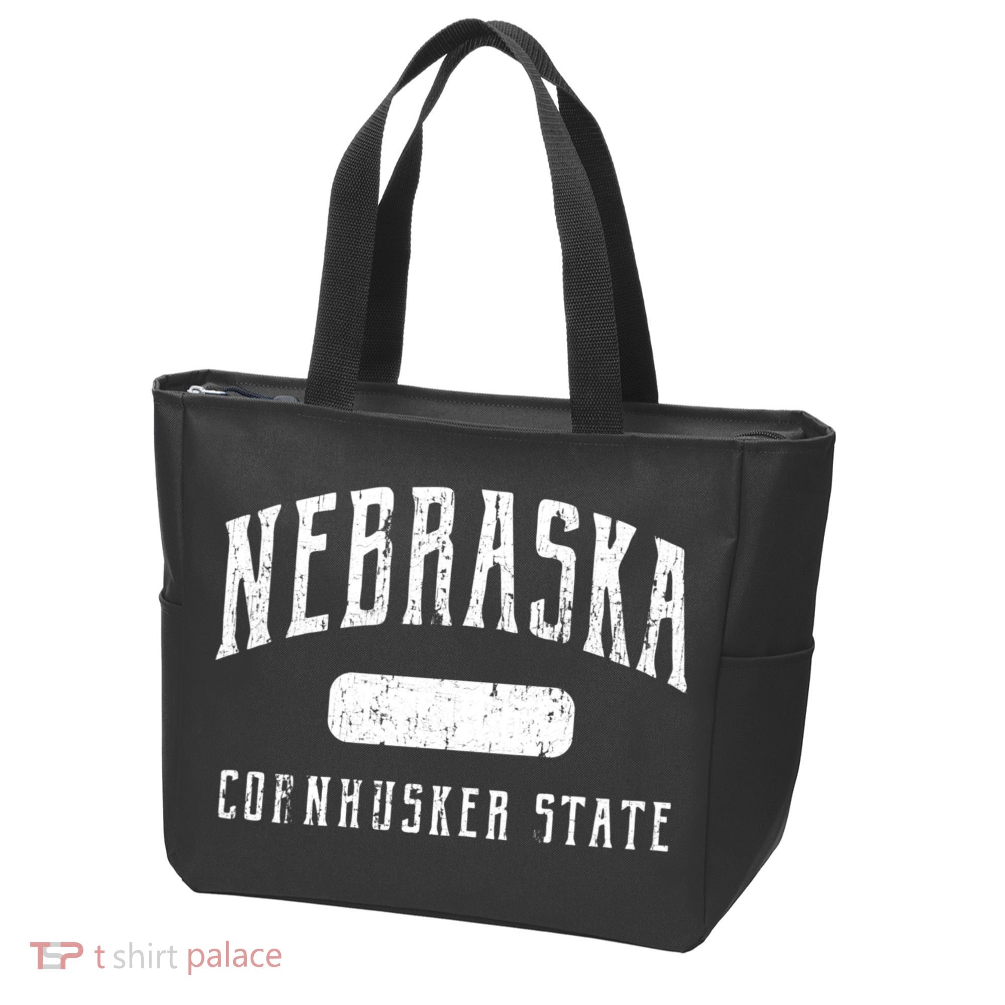 Nebraska Distressed Sports Tote Bag