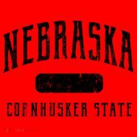 Nebraska Distressed Sports Santa Hat thumb 1