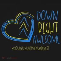 National Down Syndrome Awareness Month Down Right Awesome Button thumb 1