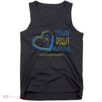National Down Syndrome Awareness Month Down Right Awesome Tank Top thumb 0
