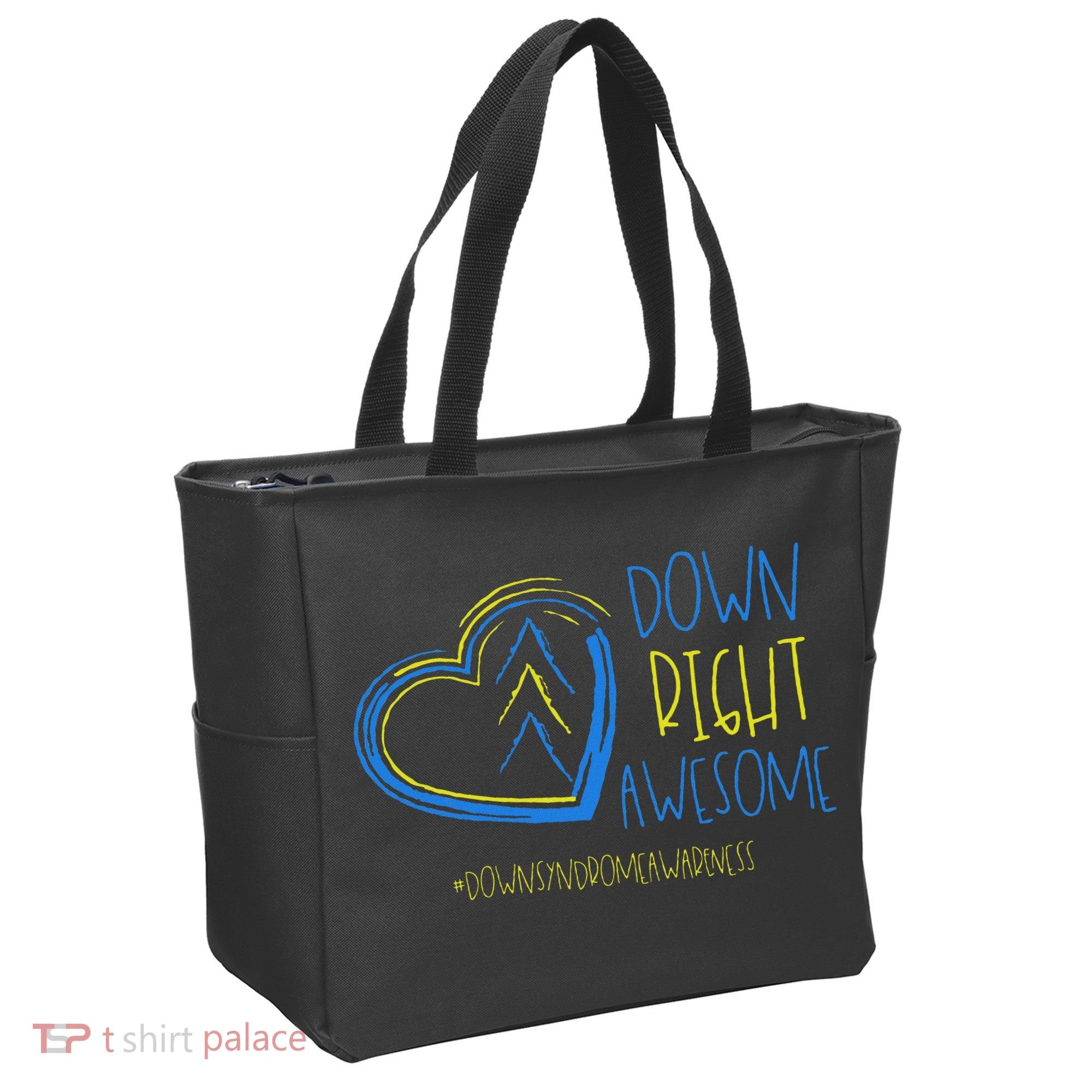 National Down Syndrome Awareness Month Down Right Awesome Tote Bag