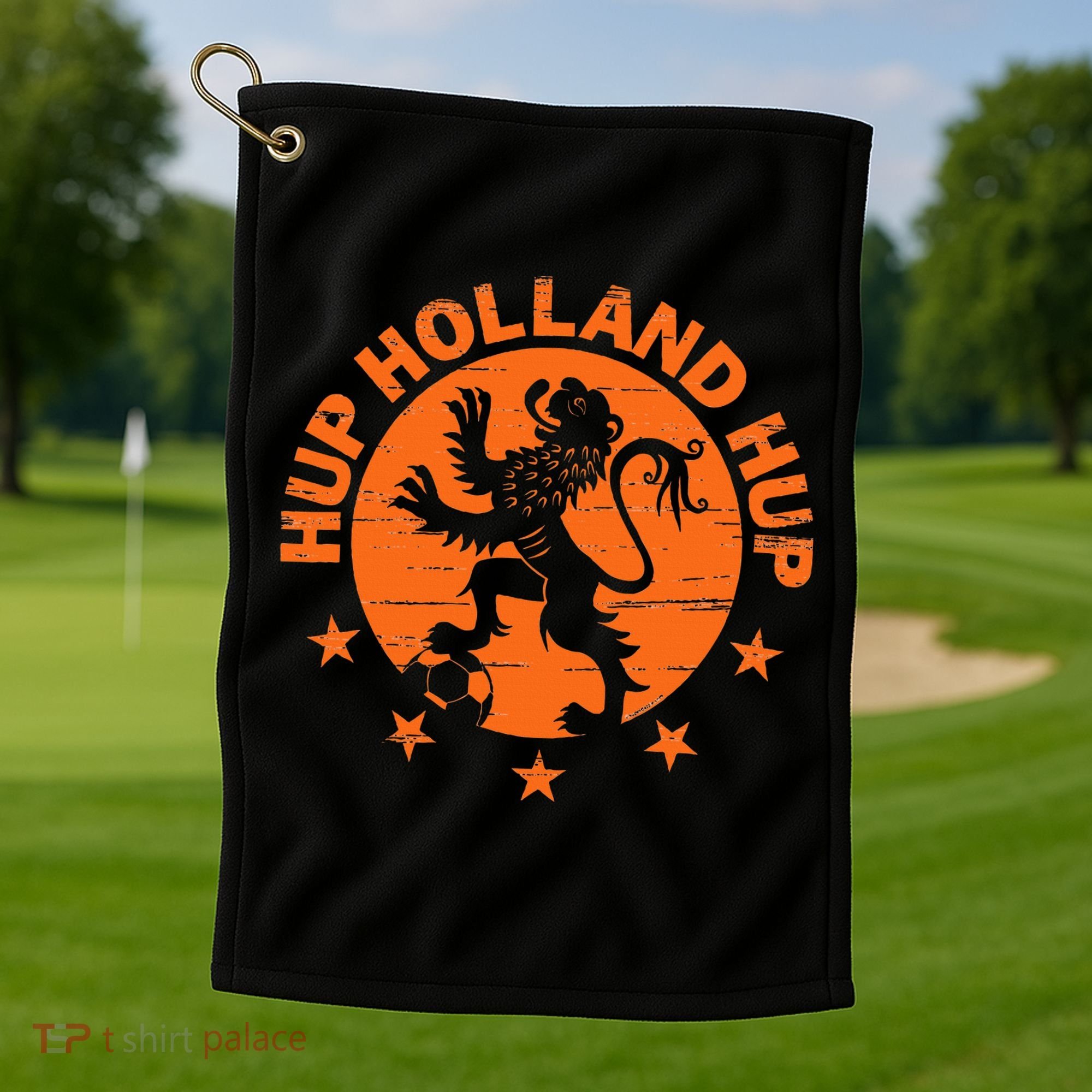 Netherlands Dutch Soccer Hup Holland Oranje Golf Towel