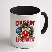 Nutcracker Donald Trump The 47th President Funny Humor Xmas Coffee Mug thumb 1