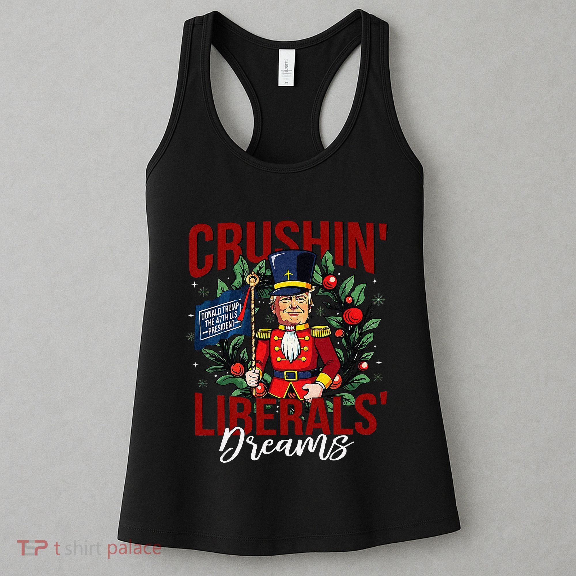 Nutcracker Donald Trump The 47th President Funny Humor Xmas Women's Tank Top
