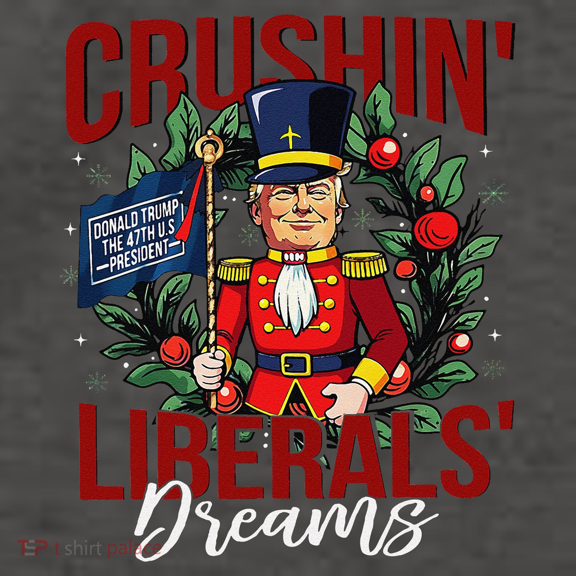 Nutcracker Donald Trump The 47th President Funny Humor Xmas Vector Backpack