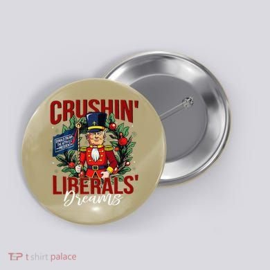 Nutcracker Donald Trump The 47th President Funny Humor Xmas Button