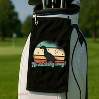 No Ducking Way Funny Duck Golf Towel thumb 2