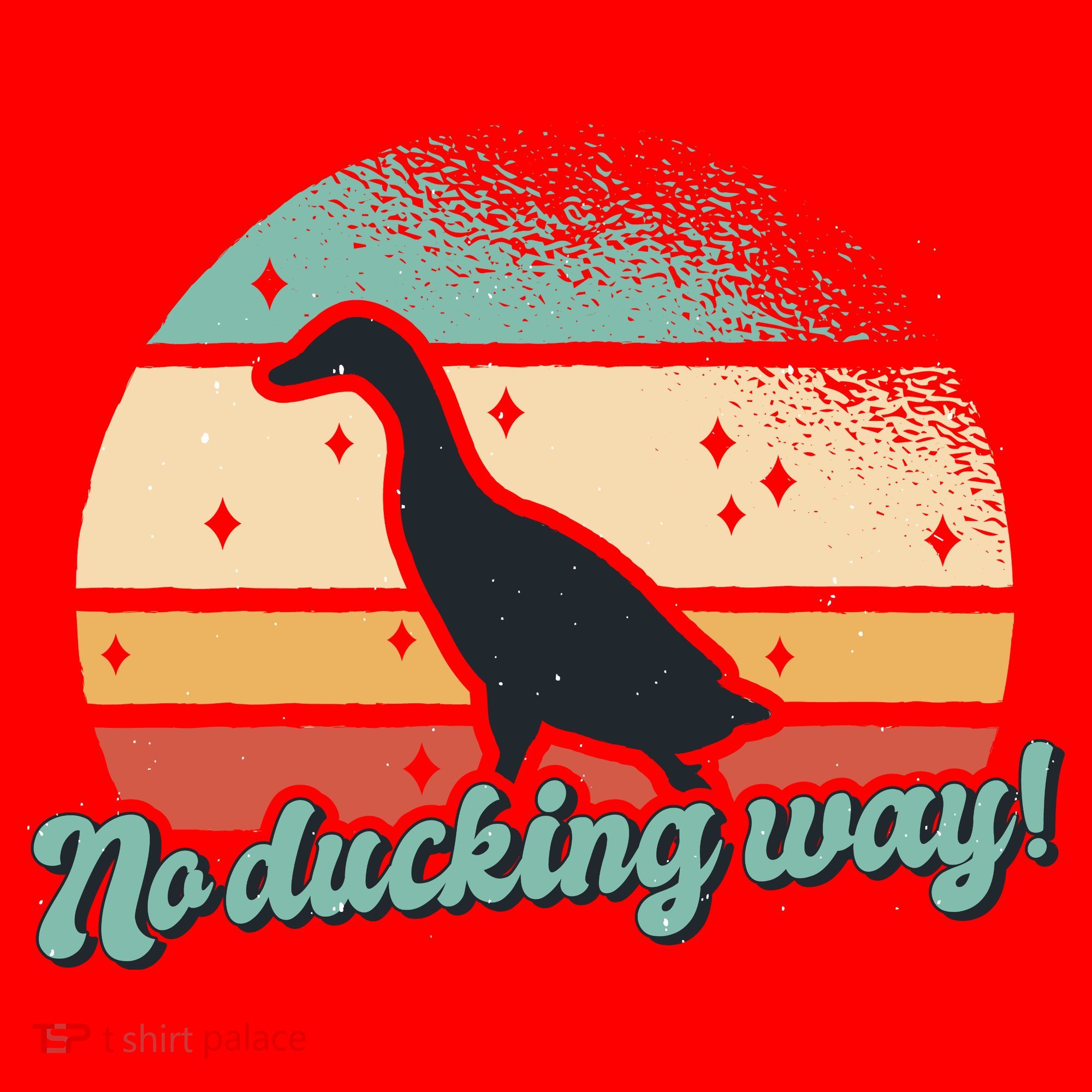 No Ducking Way Funny Duck Santa Hat