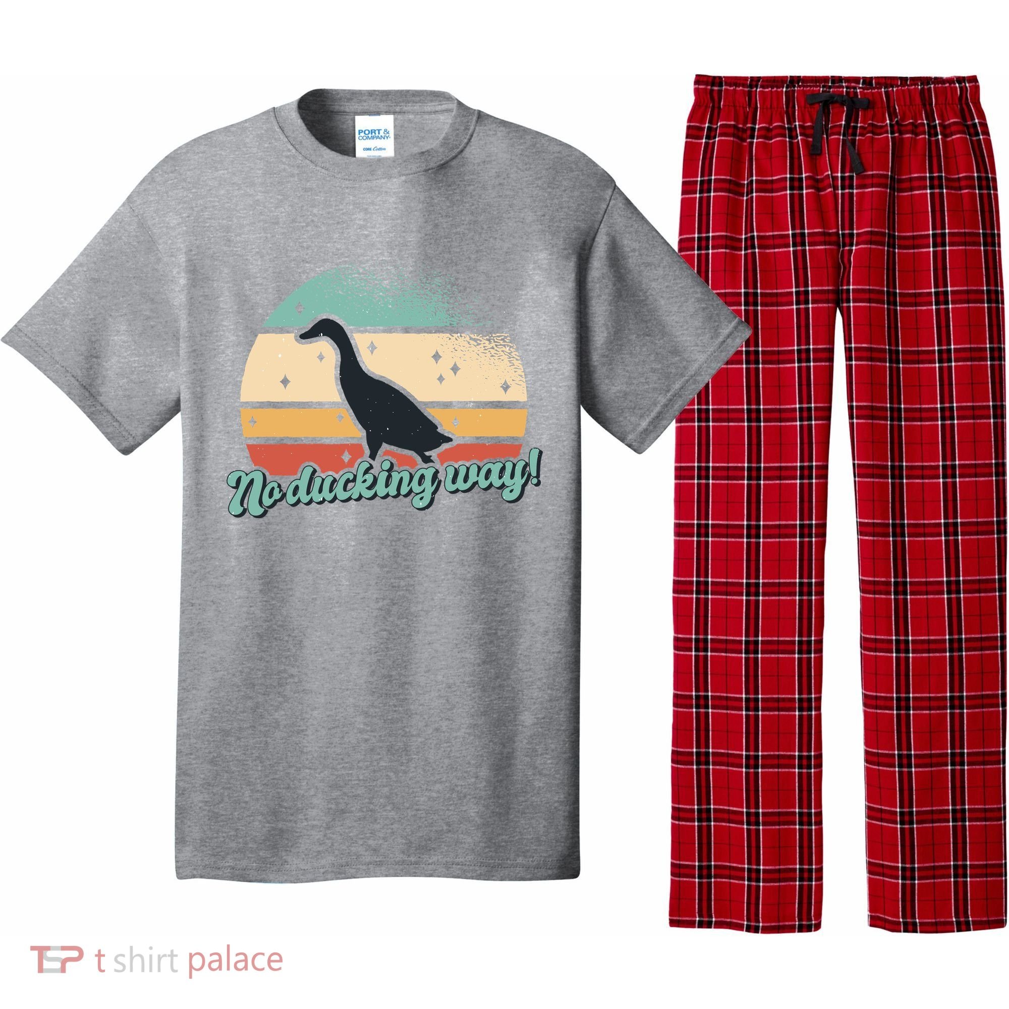 No Ducking Way Funny Duck Pajama Set