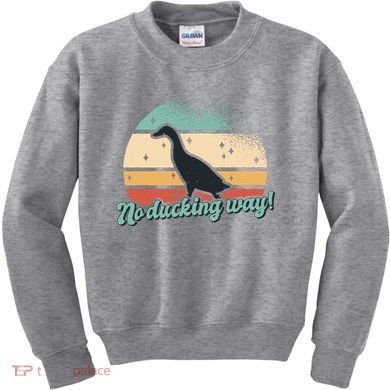 No Ducking Way Funny Duck Kids Sweatshirt