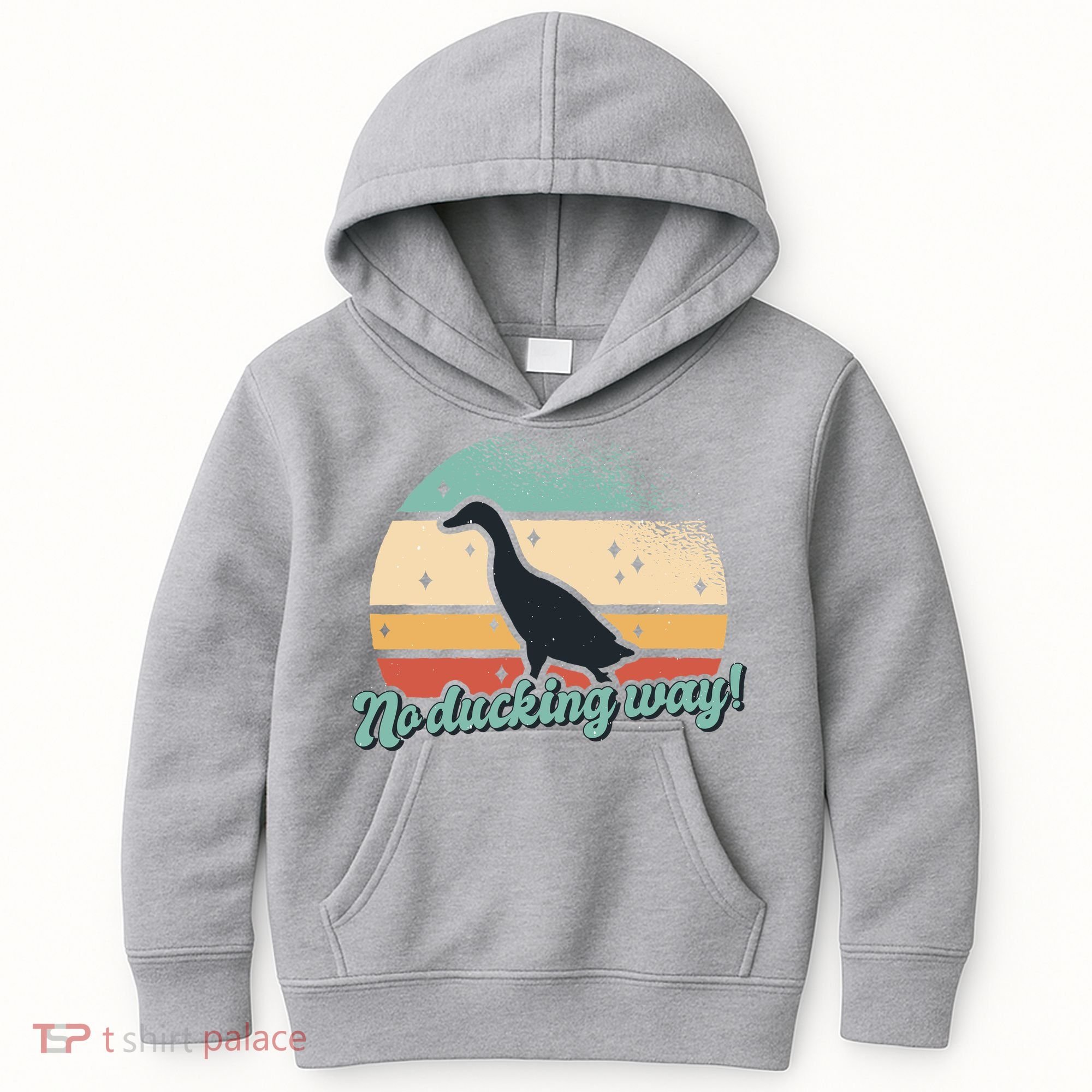 No Ducking Way Funny Duck Kids Hoodie