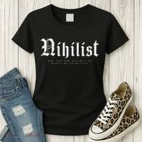 Nihilist Definition Would Be Pointless Philosophy Nihilism Women's T-Shirt thumb 3