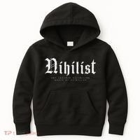 Nihilist Definition Would Be Pointless Philosophy Nihilism Kids Hoodie thumb 0