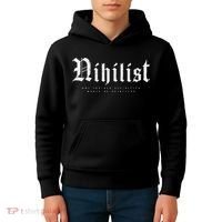 Nihilist Definition Would Be Pointless Philosophy Nihilism Kids Hoodie thumb 4