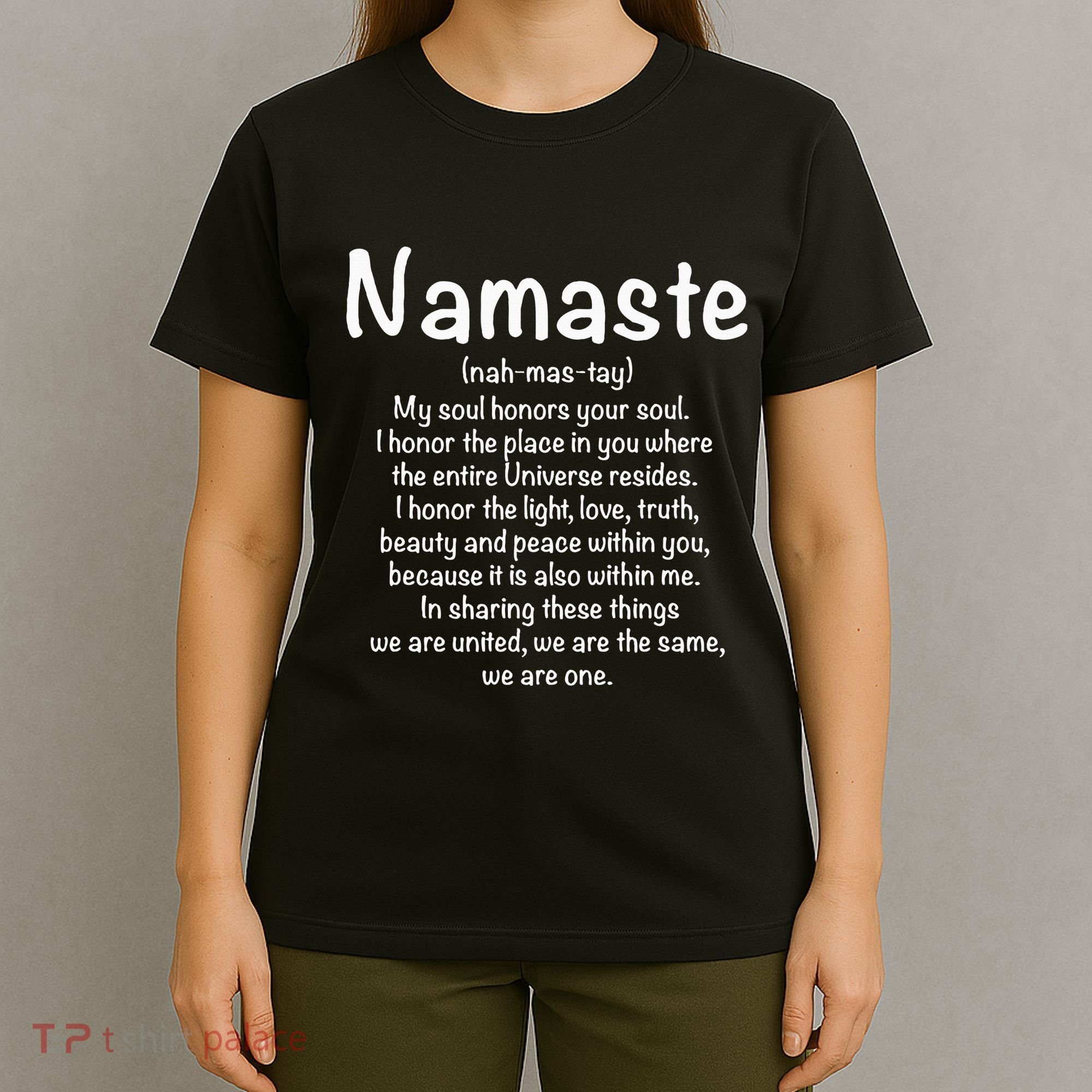 Namaste Definition Yoga Meditation Buddhist Gift T-Shirt
