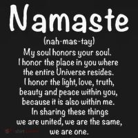 Namaste Definition Yoga Meditation Buddhist Gift Mousepad thumb 1