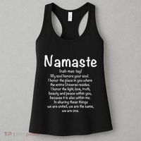 Namaste Definition Yoga Meditation Buddhist Gift Women's Tank Top thumb 3