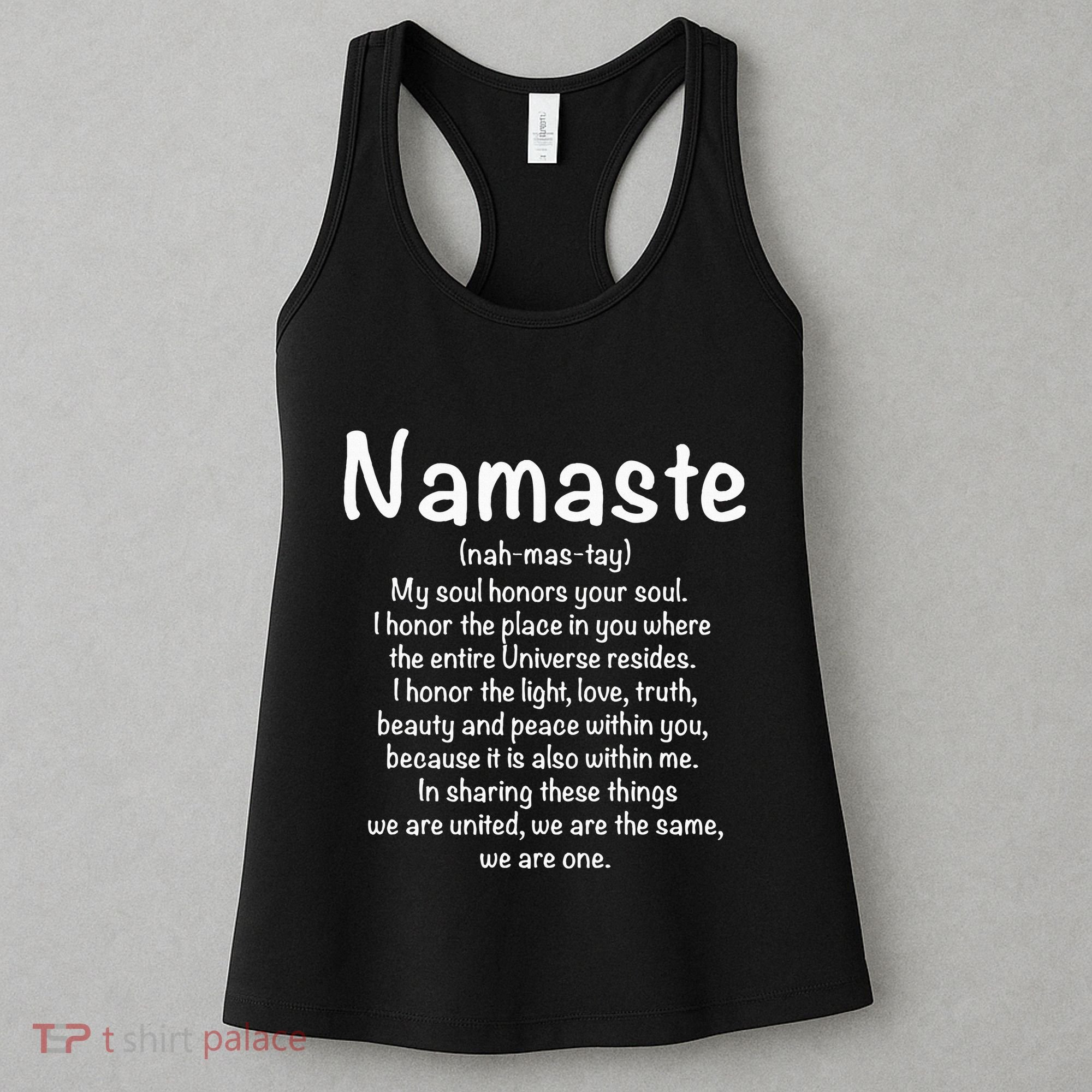 Namaste Definition Yoga Meditation Buddhist Gift Women's Tank Top