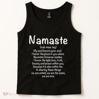 Namaste Definition Yoga Meditation Buddhist Gift Tank Top thumb 2