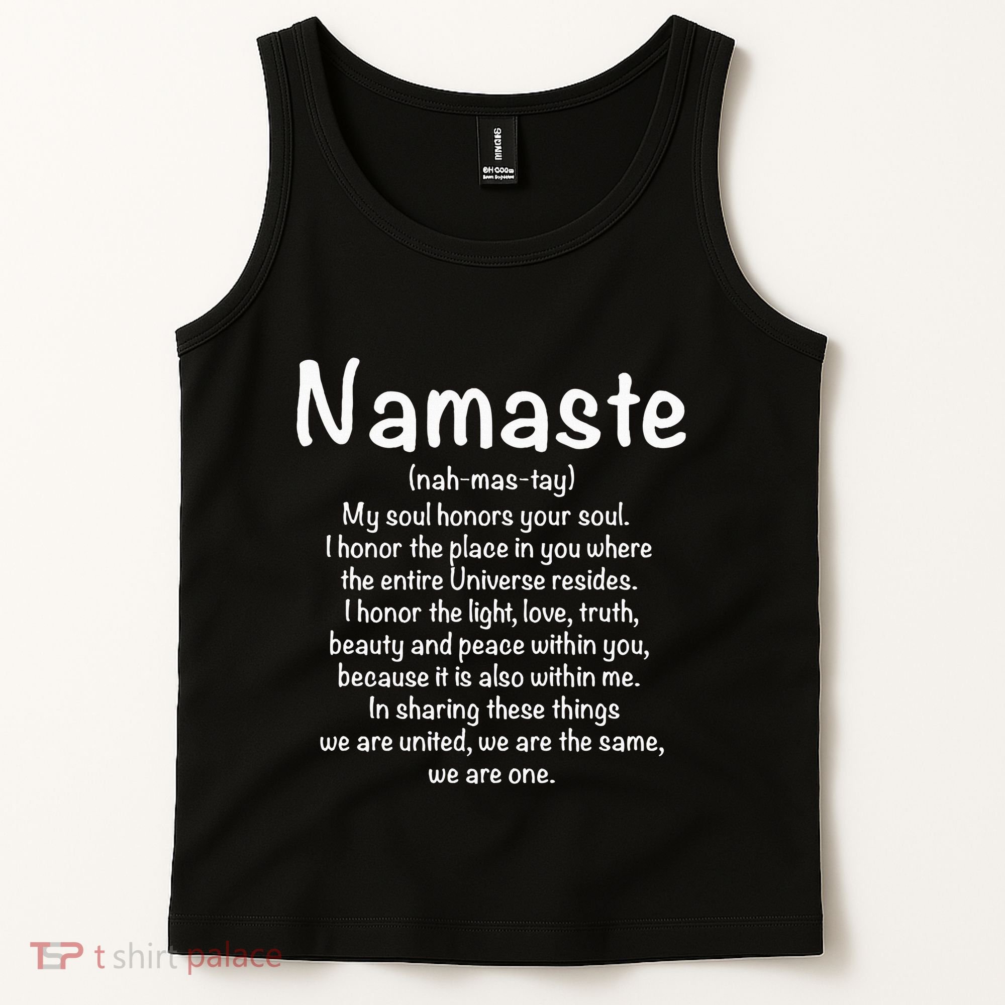 Namaste Definition Yoga Meditation Buddhist Gift Tank Top