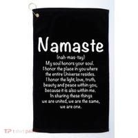 Namaste Definition Yoga Meditation Buddhist Gift Golf Towel thumb 0