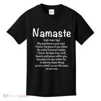 Namaste Definition Yoga Meditation Buddhist Gift Kids T-Shirt thumb 0