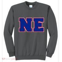 NE New England Massachusetts College Letters Football Fan Block Letters Sweatshirt thumb 0