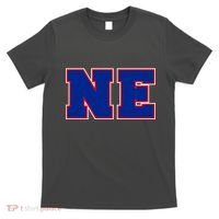 NE New England Massachusetts College Letters Football Fan Block Letters T-Shirt thumb 0