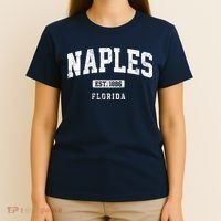 Naples Est 1886 Florida Retro Vintage T-Shirt thumb 4