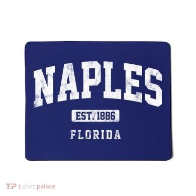 Naples Est 1886 Florida Retro Vintage Mousepad