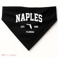 Naples Est 1886 Florida State Pride Retro USA-Made Doggie Bandana thumb 0
