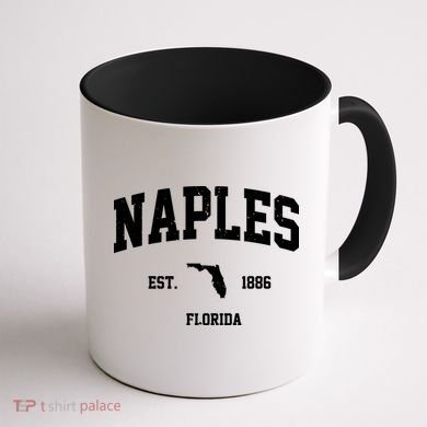 Naples Est 1886 Florida State Pride Retro Coffee Mug back
