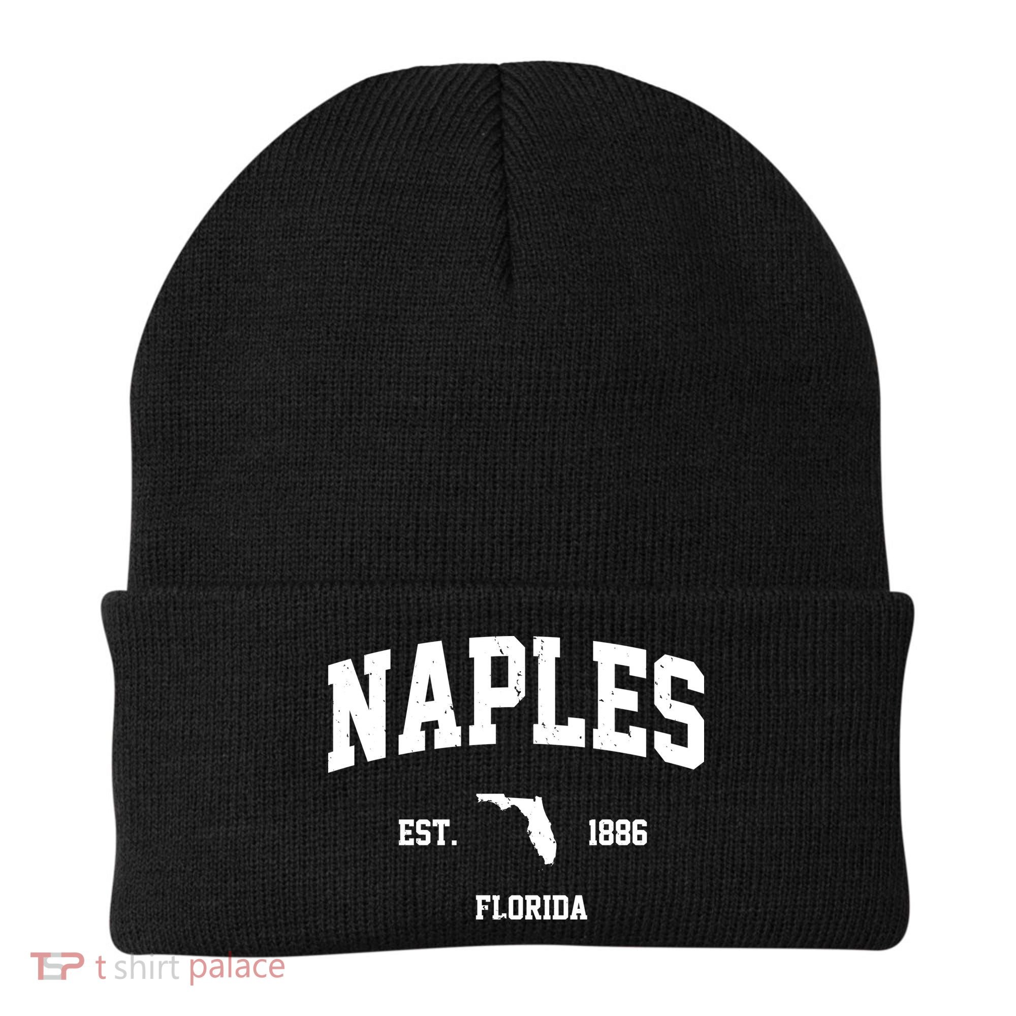 Naples Est 1886 Florida State Pride Retro Beanie
